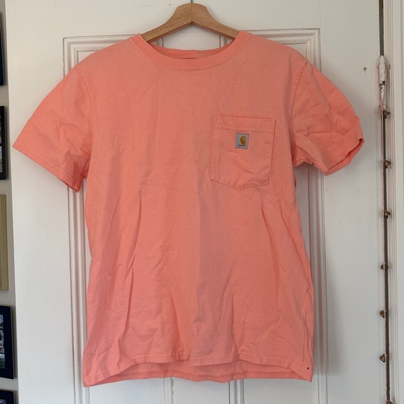 Carhartt T-Shirts in Maroon and Peach - Picture 4 of 7